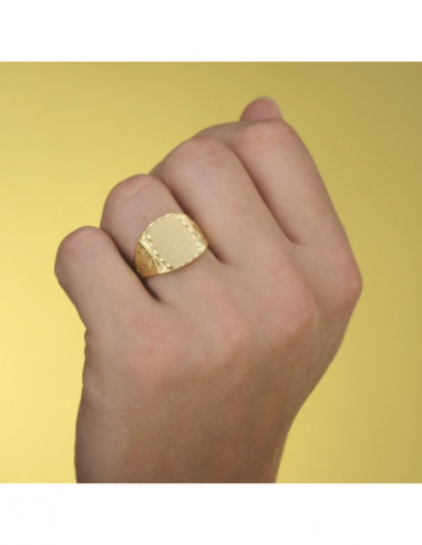 18K SELLO ORO AMARILLO CABALLERO...