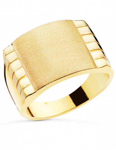 18K SELLO ORO AMARILLO CABALLERO TIPO...