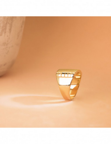 18K SELLO ORO AMARILLO CABALLERO TIPO...