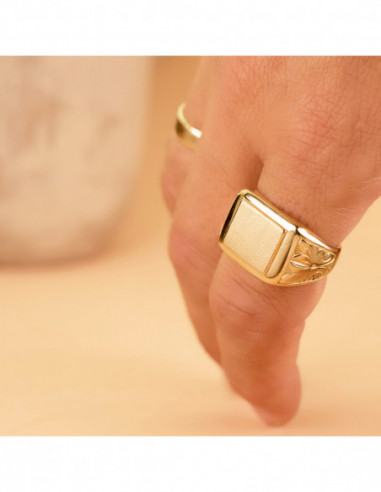 18K SELLO ORO AMARILLO CABALLERO...