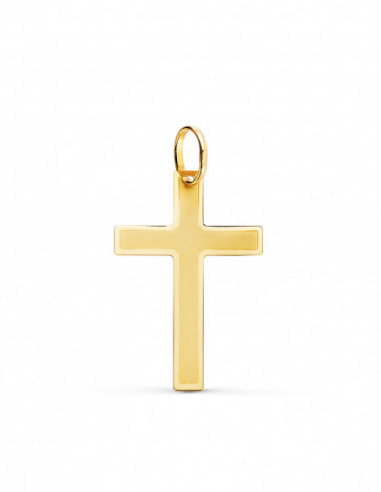 18K CRUZ ORO AMARILLO SIN CRISTO...
