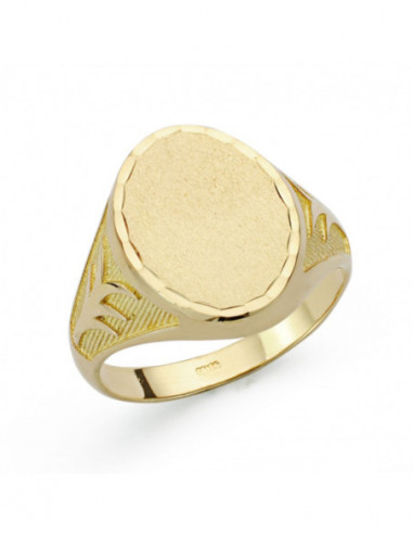 18K SELLO ORO AMARILLO CABALLERO...