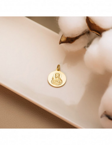 18K MEDALLA CRISTO SAGRADO CORAZON DE...