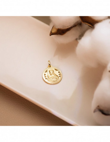 18K MEDALLA CRISTO SAGRADO CORAZON DE...