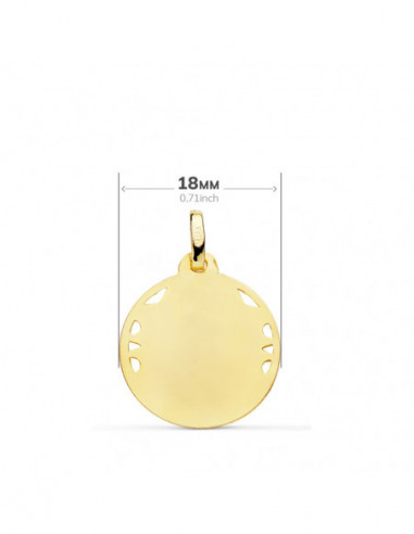 18K MEDALLA CRISTO SAGRADO CORAZON DE...