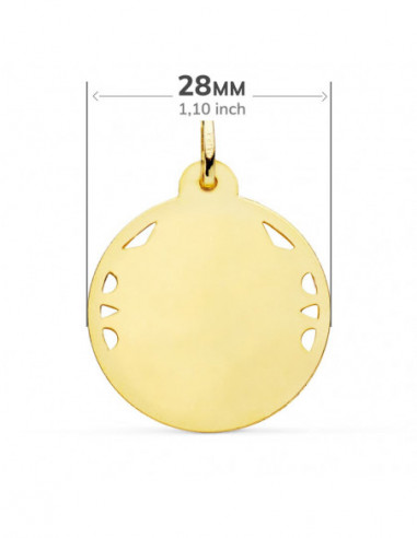 18K MEDALLA CRISTO SAGRADO CORAZON DE...