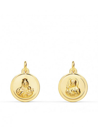 18K ESCAPULARIO BISEL VIRGEN DEL...