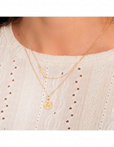 18K ESCAPULARIO BISEL VIRGEN DEL...