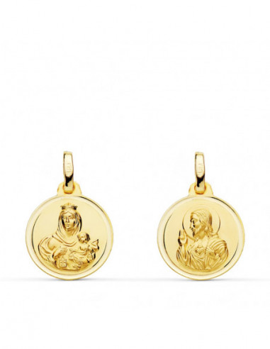 18K ESCAPULARIO BISEL VIRGEN DEL...
