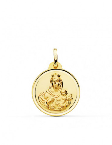 18K ESCAPULARIO BISEL VIRGEN DEL...