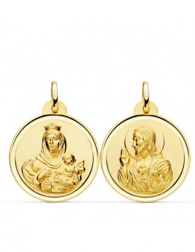 18K ESCAPULARIO BISEL VIRGEN DEL...