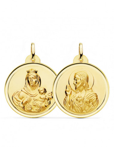 18K ESCAPULARIO VIRGEN DEL CARMEN...