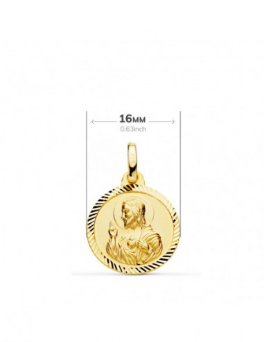 18K ESCAPULARIO HELICE VIRGEN CARMEN...
