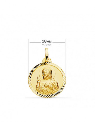 18K ESCAPULARIO HELICE VIRGEN DEL...