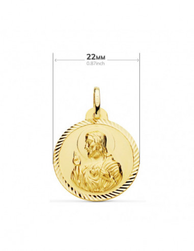 18K ESCAPULARIO HELICE VIRGEN DEL...