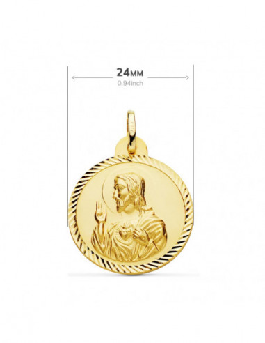 18K ESCAPULARIO HELICE VIRGEN CARMEN...