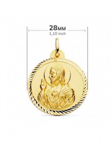 18K ESCAPULARIO HELICE VIRGEN CARMEN...