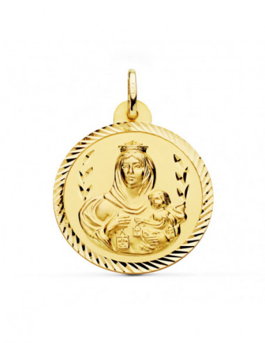 18K ESCAPULARIO HELICE VIRGEN CARMEN...