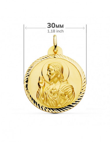 18K ESCAPULARIO HELICE VIRGEN CARMEN...