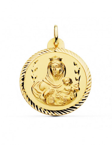 18K ESCAPULARIO HELICE VIRGEN CARMEN...