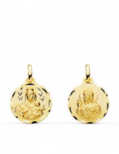 18K ESCAPULARIO TALLADO... 2