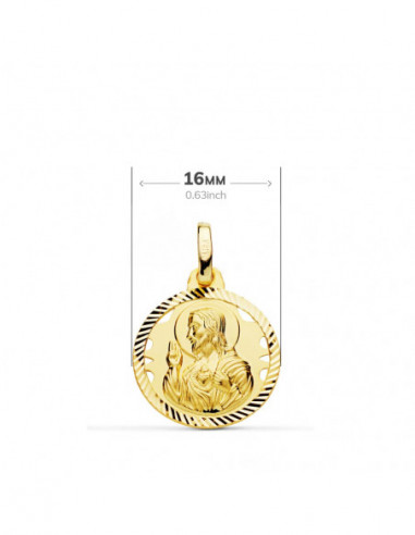 18K ESCAPULARIO HELICE CALADO VIRGEN...
