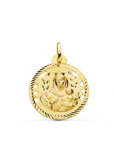 18K ESCAPULARIO HELICE CALADO VIRGEN...