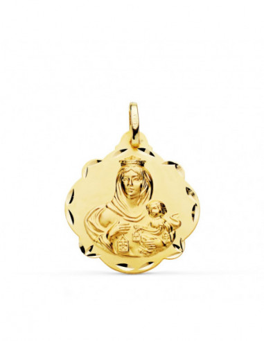 18K ESCAPULARIO VIRGEN DEL CARMEN Y...