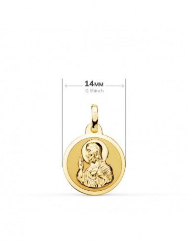 18K ESCAPULARIO BRILLO VIRGEN DEL...