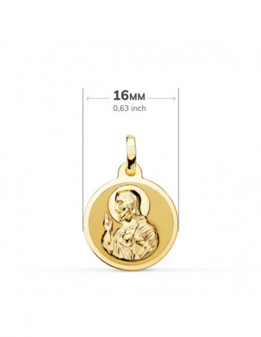 18K ESCAPULARIO BRILLO VIRGEN DEL...