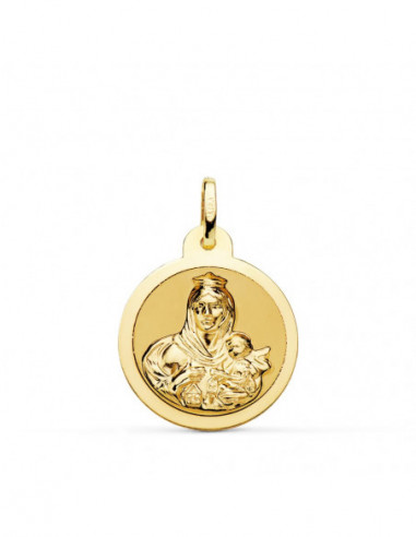 18K ESCAPULARIO BRILLO VIRGEN DEL...