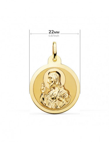 18K ESCAPULARIO BRILLO VIRGEN DEL...