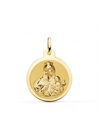 18K ESCAPULARIO BRILLO VIRGEN DEL...