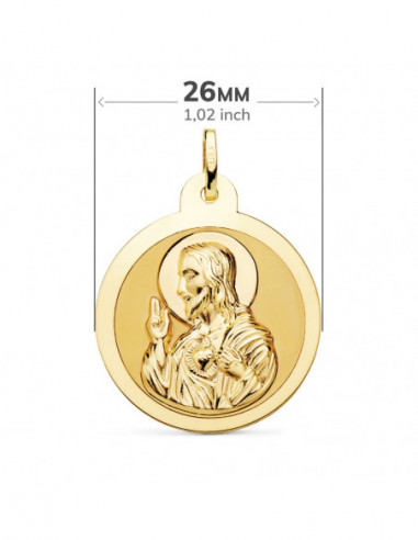 18K ESCAPULARIO BRILLO VIRGEN DEL...