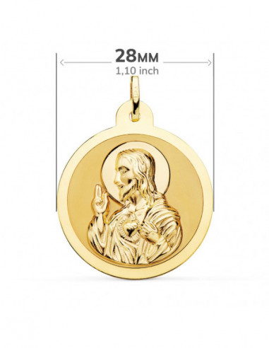 18K ESCAPULARIO BRILLO VIRGEN DEL...