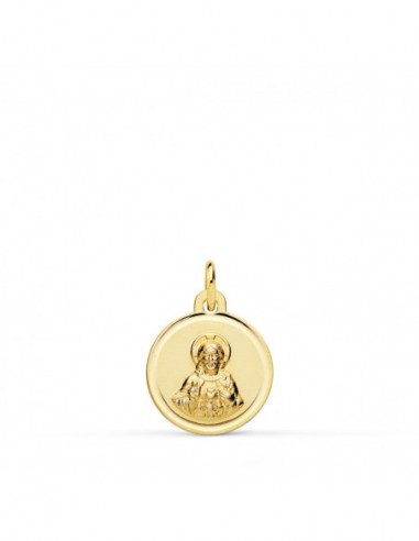 18K MEDALLA CRISTO SAGRADO CORAZON...