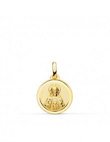 18K MEDALLA CRISTO SAGRADO CORAZON DE...