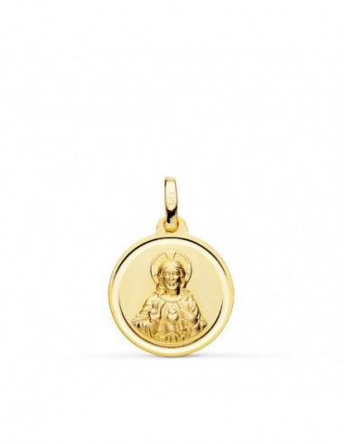 18K MEDALLA CRISTO SAGRADO CORAZON...