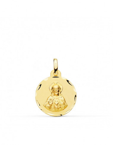 18K ESCAPULARIO CORAZON DE JESUS Y...