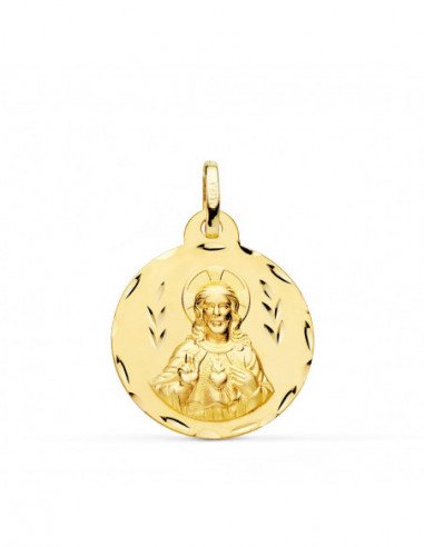 18K ESCAPULARIO CORAZON DE JESUS Y...