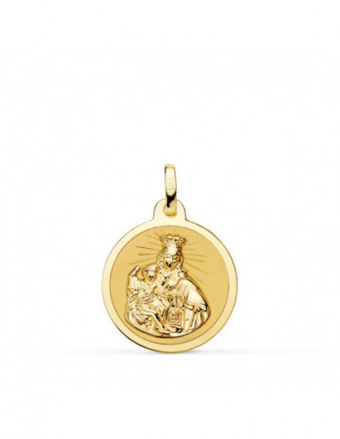 18K ESCAPULARIO VIRGEN DEL CARMEN Y...