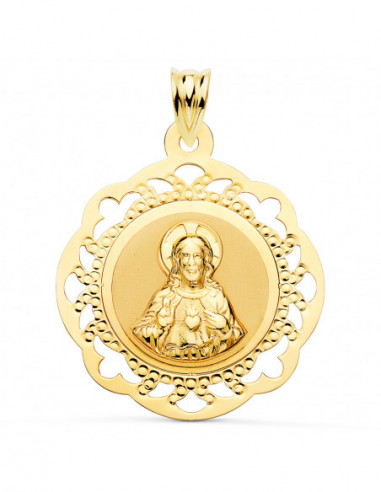 18K ESCAPULARIO VIRGEN DEL CARMEN Y...