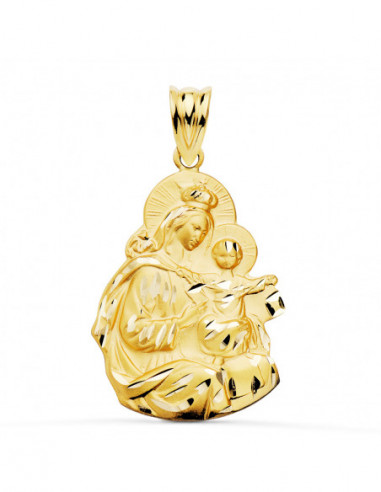 18K MEDALLA VIRGEN DEL CARMEN SILUETA...