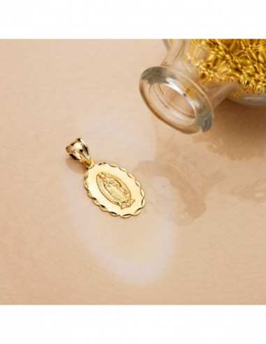 18K MEDALLA VIRGEN DE GUADALUPE TALLA...