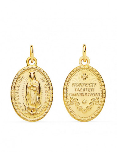 18K ESCAPULARIO VIRGEN DE GUADALUPE...