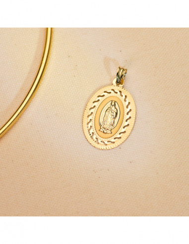 18K MEDALLA ORO AMARILLO VIRGEN...