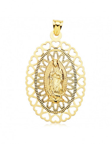 18K MEDALLA ORO AMARILLO VIRGEN DE...