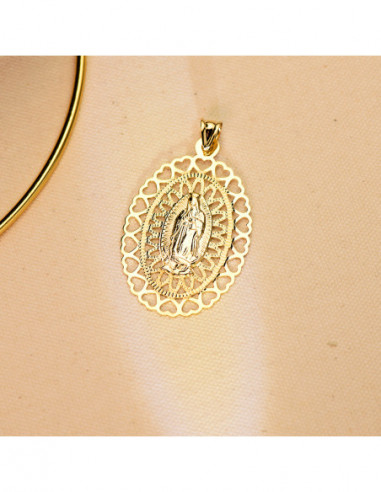 18K MEDALLA ORO AMARILLO VIRGEN DE...
