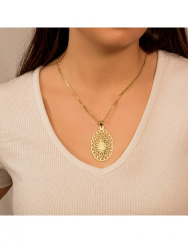 18K MEDALLA ORO AMARILLO VIRGEN DE...