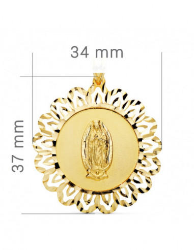 18K MEDALLA ORO AMARILLO VIRGEN...